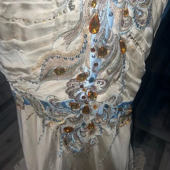 MUSANI GOLD COUTURE  Evening Prom Dress Gown - Picture 11 of 14